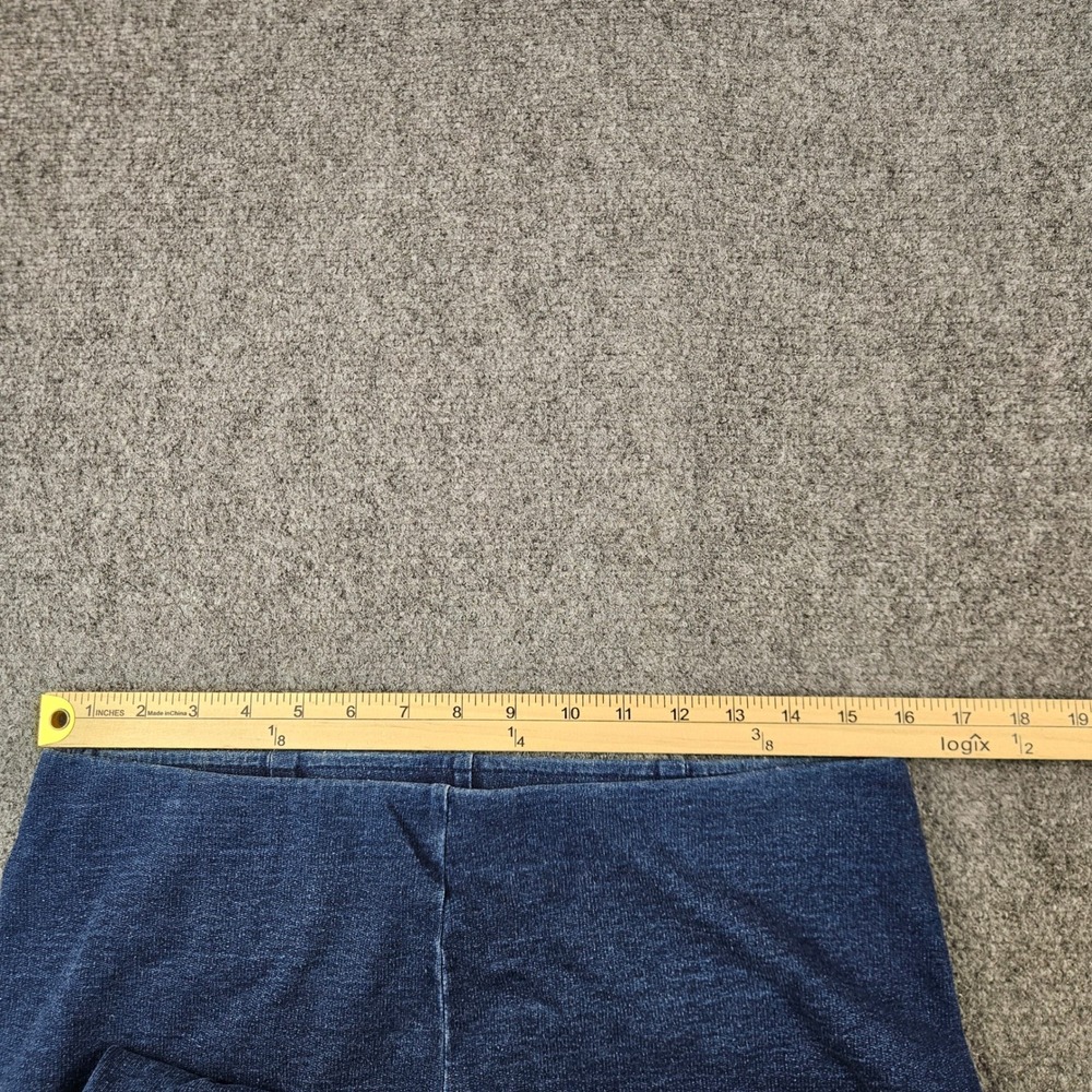 Pure Jill Indigo Slim Crops Womens Small Blue Knit Pull On Stretch Pants - Picture 6 of 11